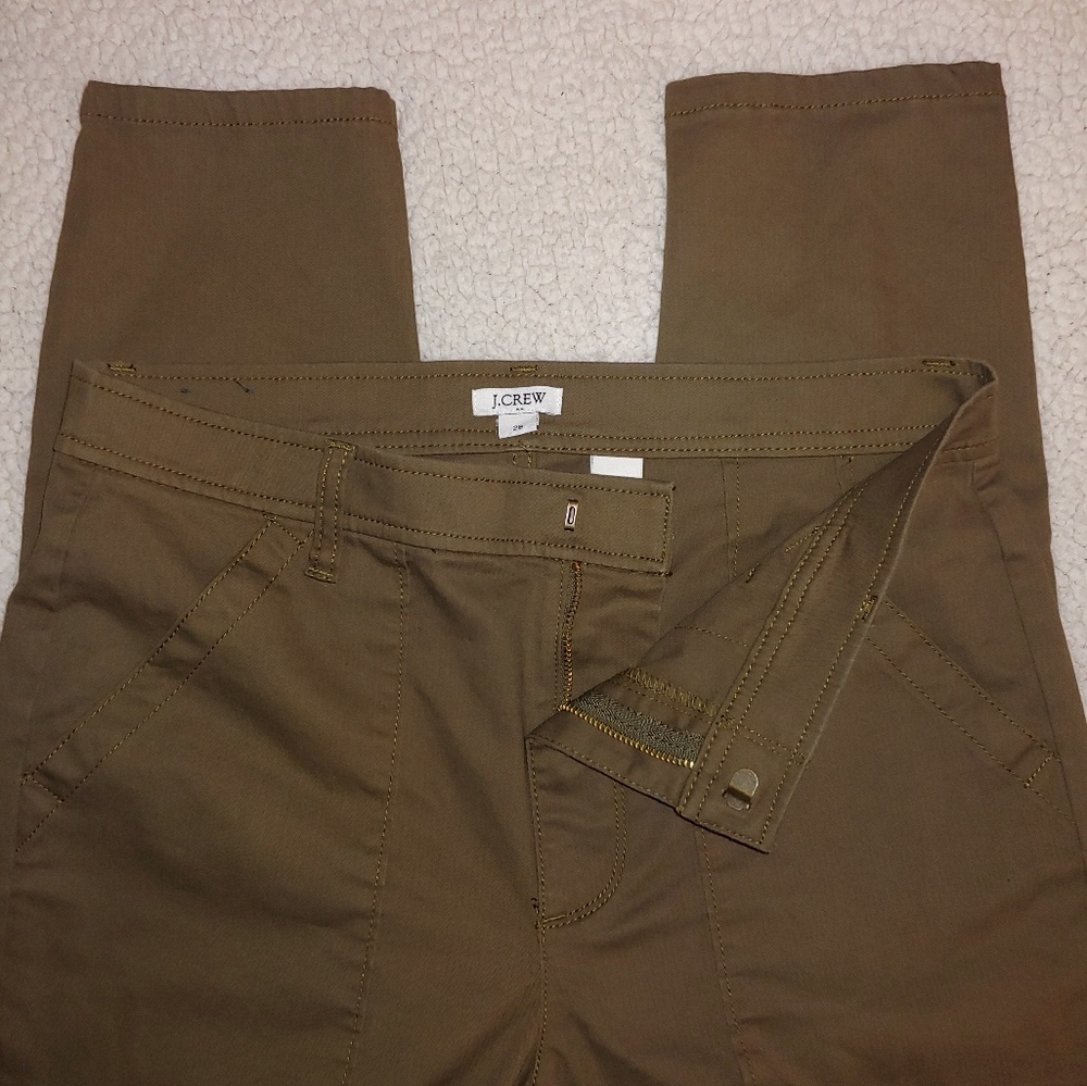 J. Crew - High-Rise Skinny Cargo - Olive Green